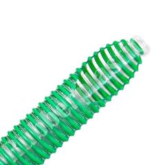 Mangueira sucção e descarga transparente com espiral verde